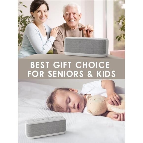 Sound Machine for Adults, USB Rechargeable White Noise Machine - Picture 6 of 7